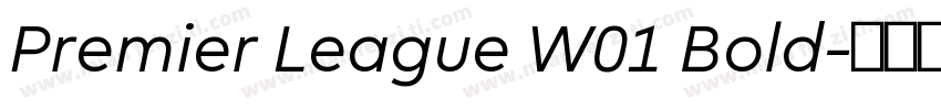 Premier League W01 Bold字体转换